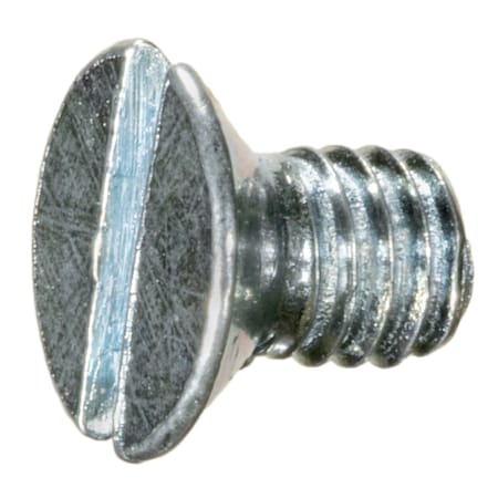 Midwest Fastener M4-0.70 x 6 mm Slotted Flat Machine Screw, Zinc Plated Steel, 20 PK 67924